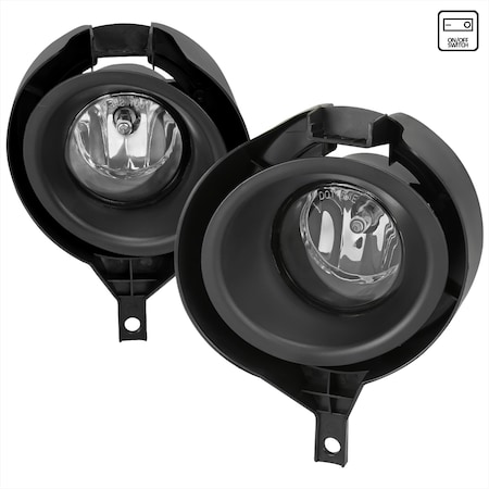 Spec-D Tuning Nissan Frontier Fog Lights With Clear Lens 05-19 LF-FRO05COEM-HZ
